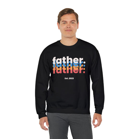 Father Est 2023 Fathers Day Gift for Dad Unisex Sweatshirt