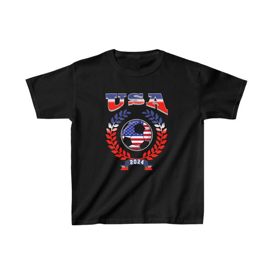 Kids USA 2024 Soccer Football Championship Games American Team T-Shirt | Unisex Tee Shirt