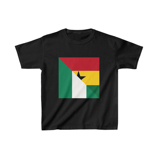 Kids Nigerian Ghanaian Flag Nigeria Ghana Naija T-Shirt | Unisex Tee Shirt