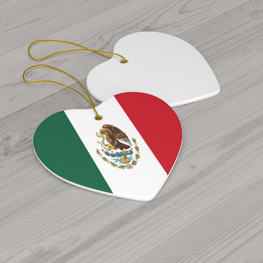 Mexico Flag Ceramic Ornaments | Mexican Christmas Tree