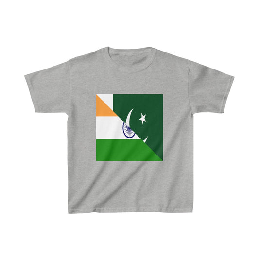 Kids Pakistani Indian Flag Pakistan India T-Shirt | Unisex Tee Shirt