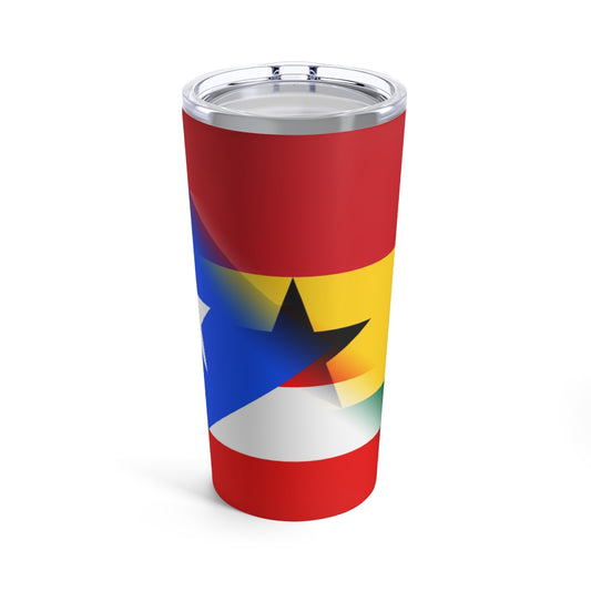 Puerto Rican Ghanaian Flag PR Ghana Tumbler 20oz