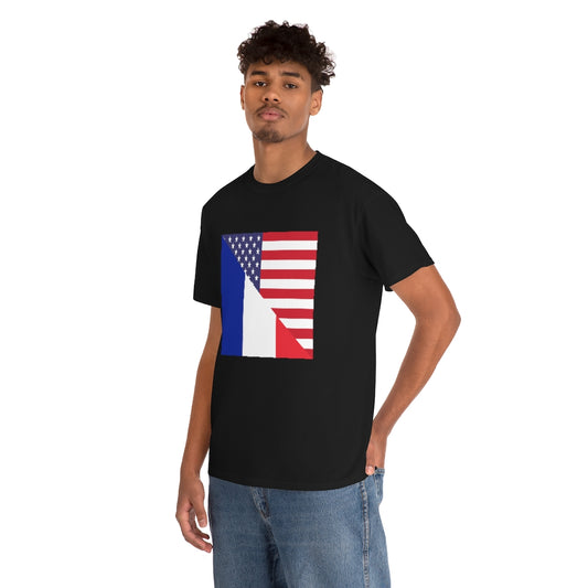 France American Flag T-Shirt | Unisex French Men Women Tee