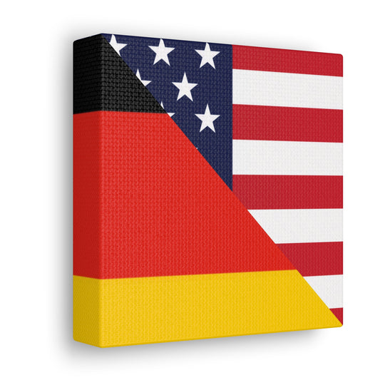 German American Flag Germany USA Canvas Gallery Wraps | Wall Art
