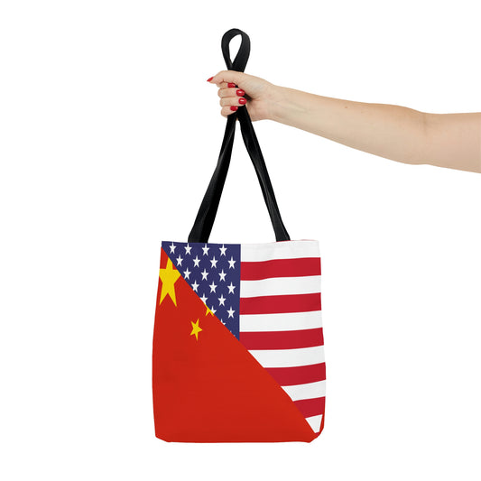 Chinese American Flag China USA Tote Bag | Shoulder Bag