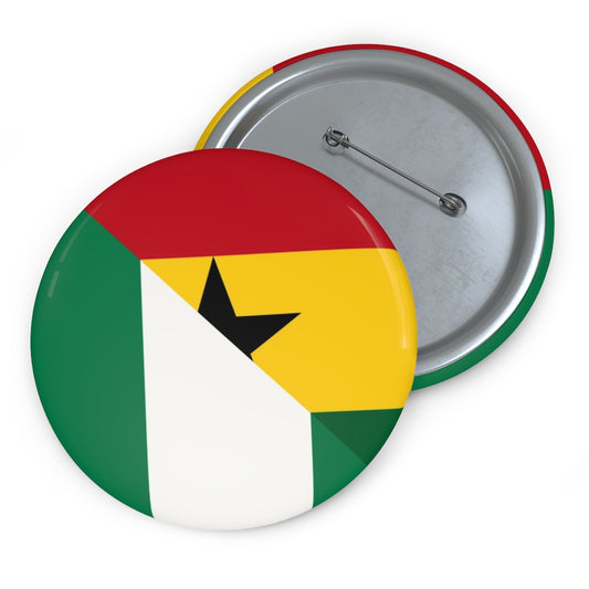 Ghana Nigeria Flag Pin Buttons | Ghanaian Nigerian Naija