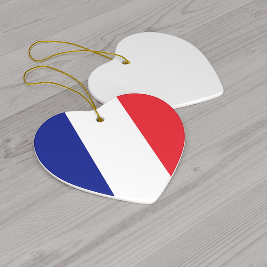France Flag Ceramic Ornaments | French Christmas Tree