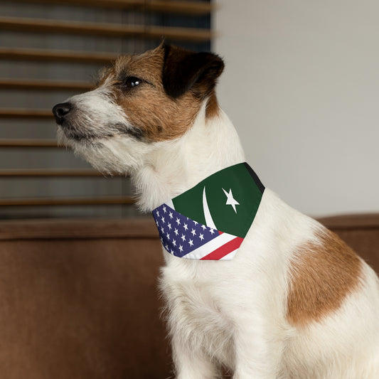 Pakistan American Pet Bandana Collar | Pakistani Dog Cat Animal