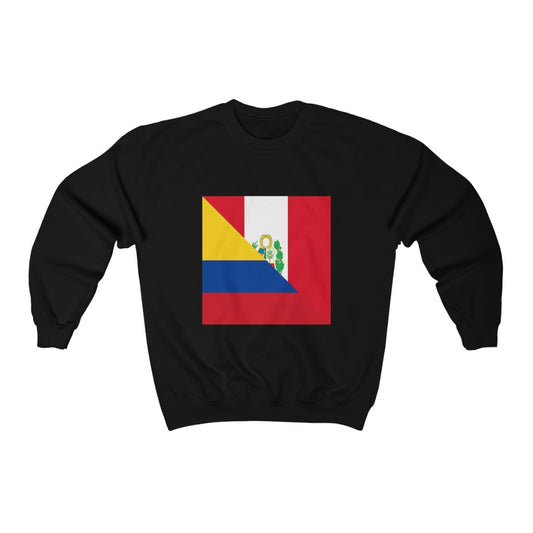 Peru Colombia Flag Sweatshirt | Peruvian Colombian Men Women Pullover