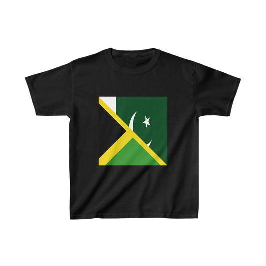 Kids Jamaican Pakistani Flag Jamaica Pakistan T-Shirt | Unisex Tee Shirt