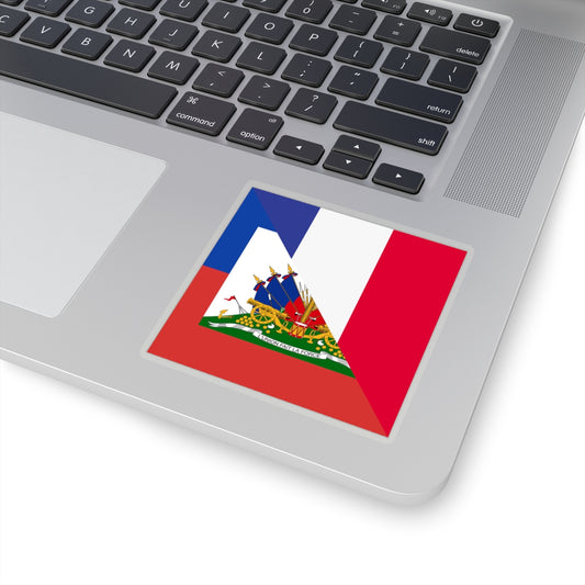 Haiti France Flag Sticker | French Haitian Stickers