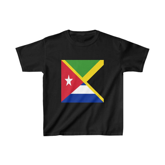 Kids Jamaican Cuban Flag | Jamaica Cuba T-Shirt | Unisex Tee Shirt