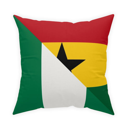 Ghana Nigeria Flag Broadcloth Pillow | Nigerian Ghanaian Naija