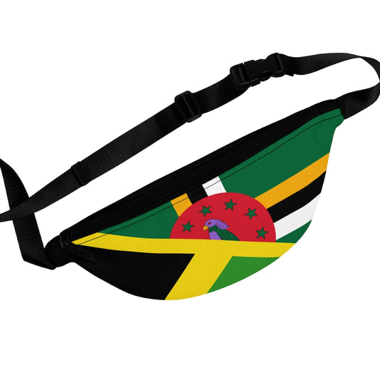 Jamaican Dominican Flag Belt Bag | Dominica Jamaica Fanny Pack