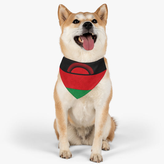 Malawi Flag Pet Bandana Collar | Animal Cat Dog Collar