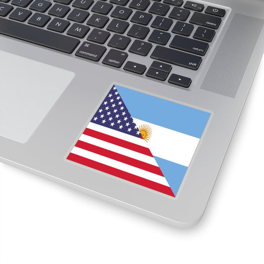 Argentinian American Flag Sticker | Argentina USA Stickers