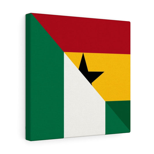 Nigerian Ghanaian Flag Canvas Gallery Wraps | Nigeria Ghana Naija