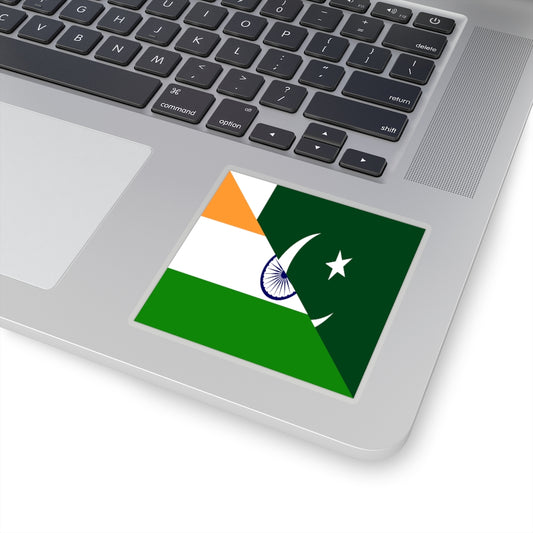 Indian Pakistani Flag Sticker | Pakistan India Stickers