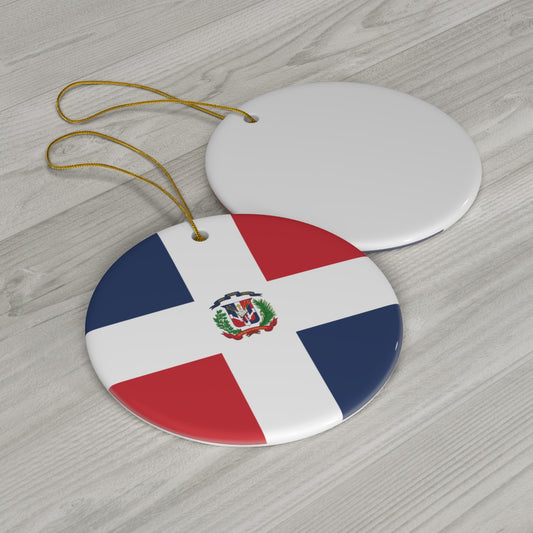 Dominican Republic Flag Ceramic Ornaments | DR Christmas Tree