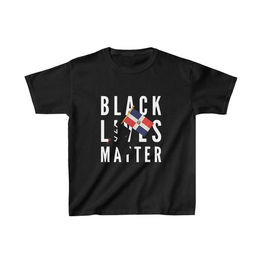 Kids Black Lives Matter Dominican Republic | BLM DR Flag T-Shirt | Unisex Tee Shirt