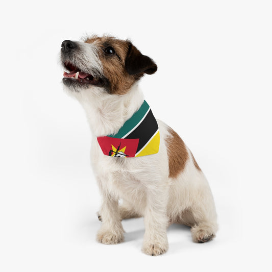 Mozambique Flag Pet Bandana Collar | Animal Cat Dog Collar