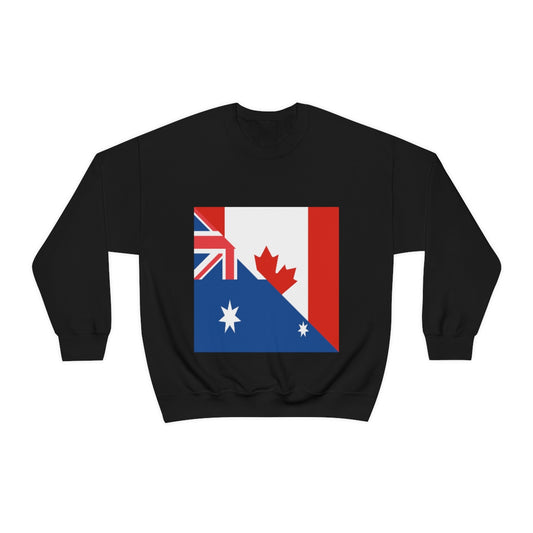 Australian Canadian Flag Sweatshirt | Unisex Australia Canada Apparel