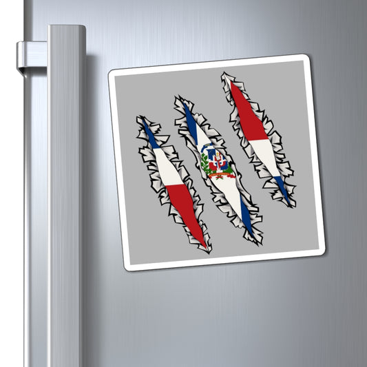 Slashed Dominican Republic Flag | Dominican DR Magnet