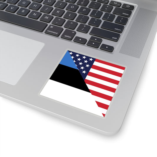 Estonian American Flag Sticker | Estonia USA