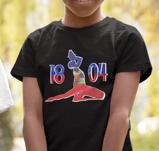 Kids Haitian Flag 1804 Neg Mawon | Haitian Independence New Marron T-Shirt | Unisex Tee Shirt