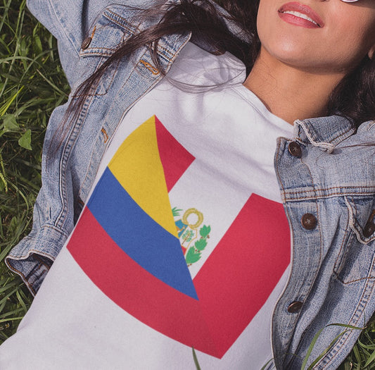 Peru Colombia Flag Shirt | Peruvian Colombian Men Women TShirt
