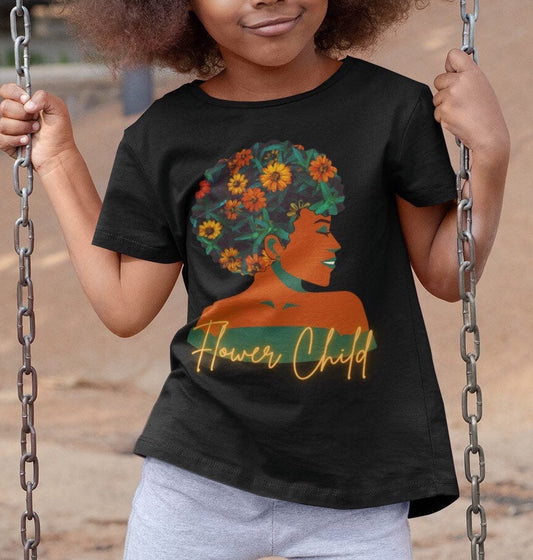 Kids Flower Child | Earth Lady  T-Shirt | Unisex Tee Shirt