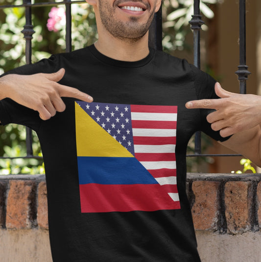 Colombian American Flag Shirt | Unisex Colombian Men Women TShirt