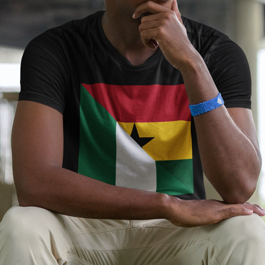 Nigerian Ghanaian Flag Tee | Half Nigeria Ghana Men Women Shirt