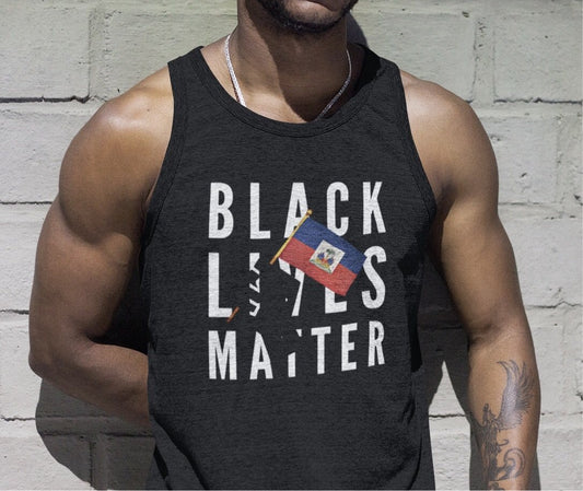 Black Lives Matter (Haiti) Tank Top | Haitian Flag