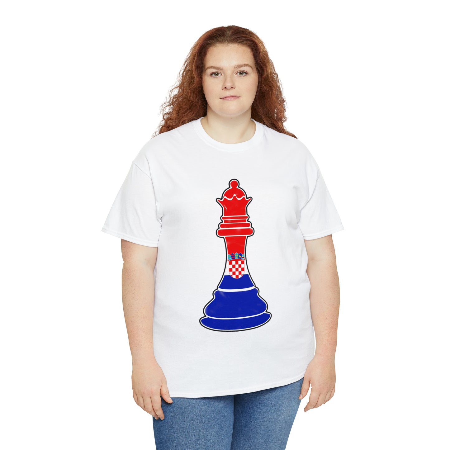 Croatian Queen Flag Chess Piece Croatia T-Shirt | Unisex Tee Shirt