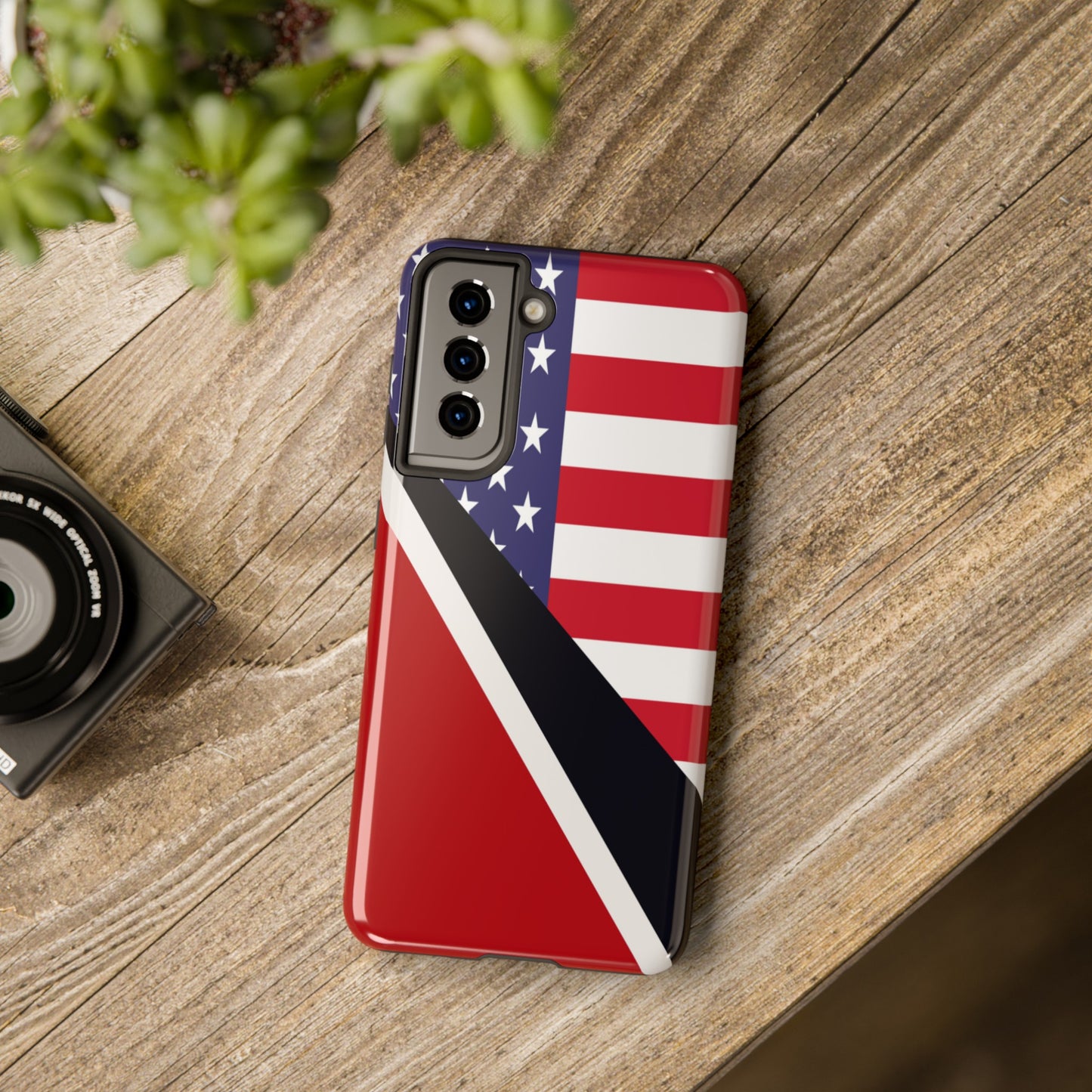 Trinidad American Flag Trini USA Tough Phone Cases