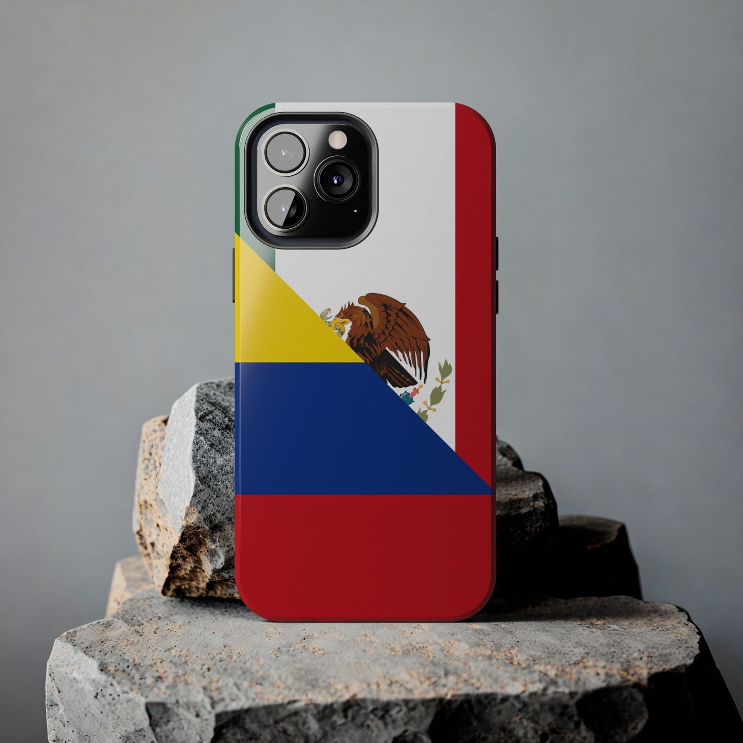 Mexican Colombian Flag Half Mexico Colombia Tough Phone Cases