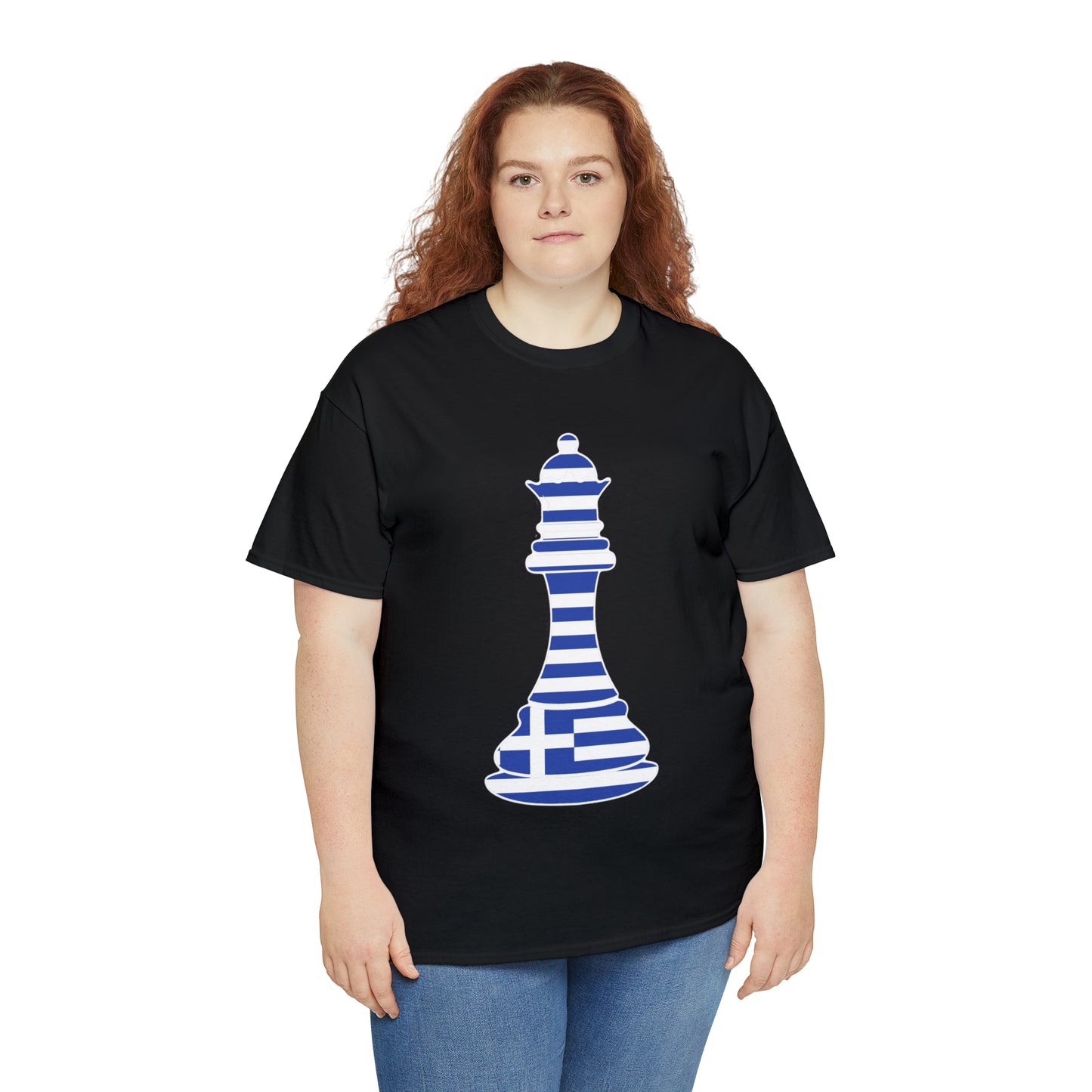 Greek Queen Flag Chess Piece Greece T-Shirt | Unisex Tee Shirt