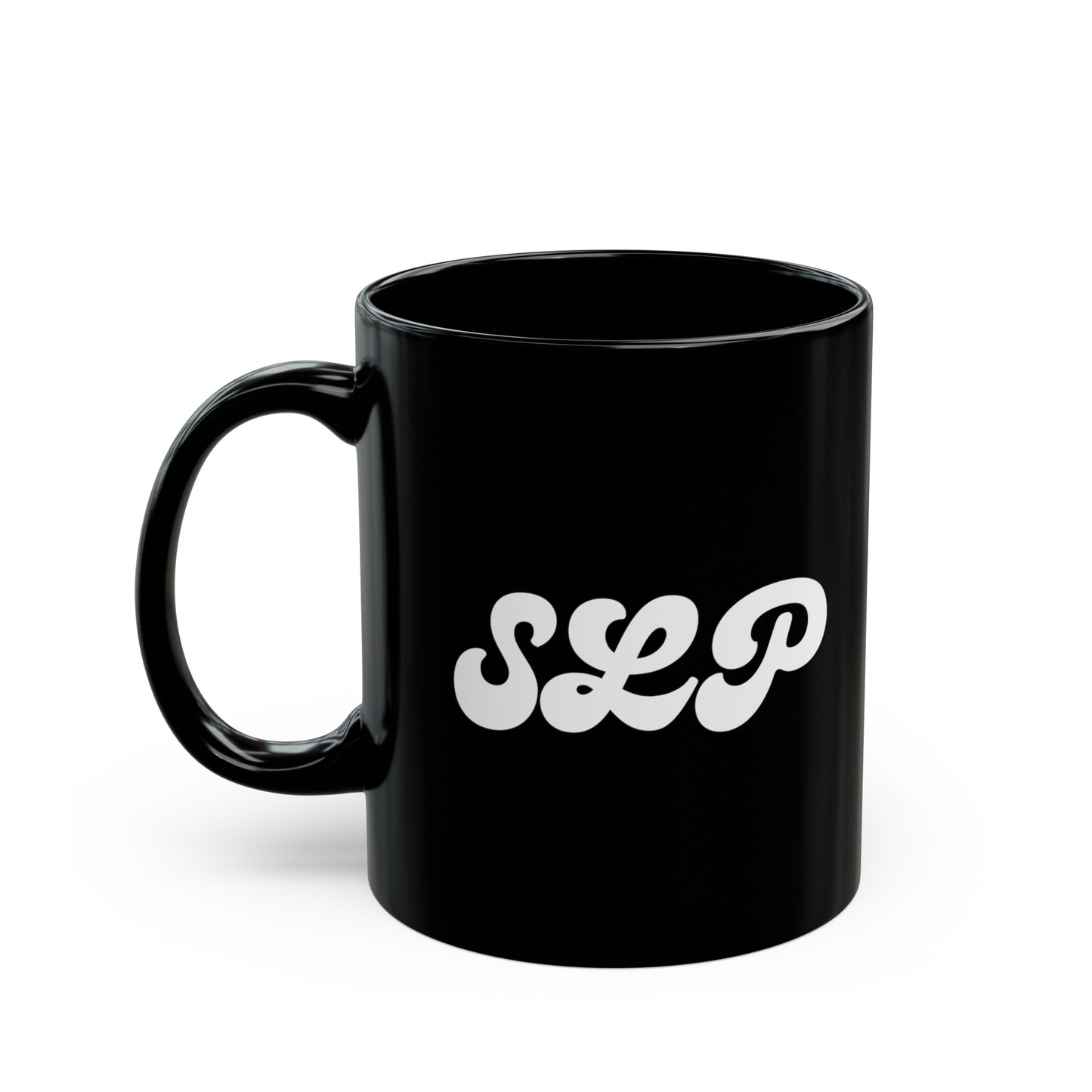 SLP White Text Black Mug (11oz, 15oz)