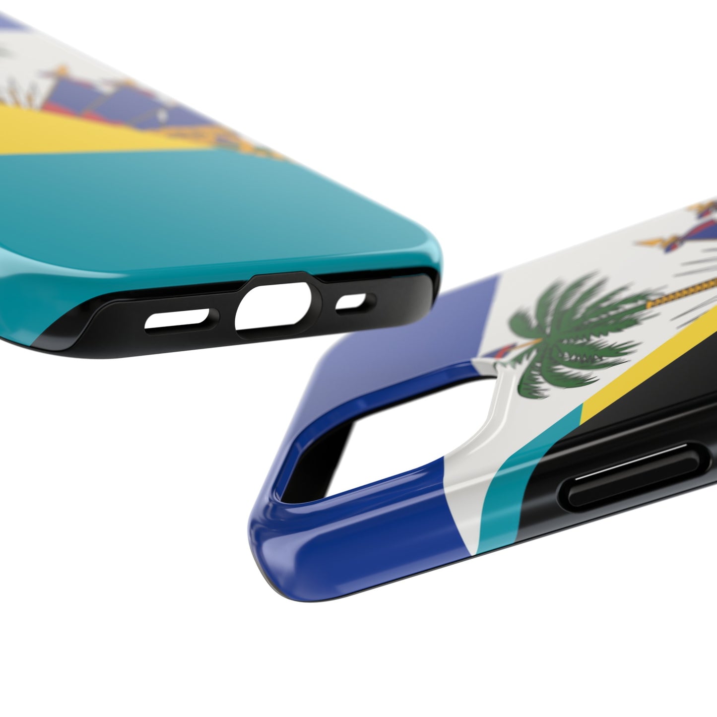 Bahamas Haiti Flag Bahamian Haitian Tough Phone Cases