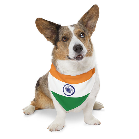 India Pet Bandana Collar | Indian Flag Dog Cat Animal