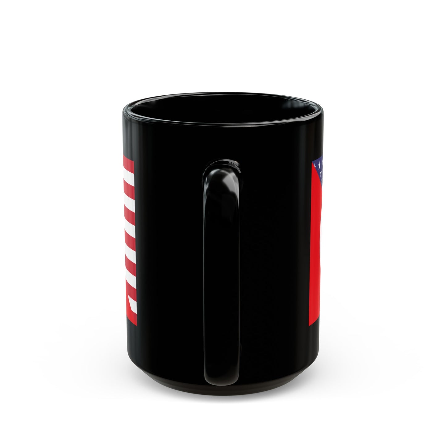 Turkey American Flag Half USA Black Mug (11oz, 15oz)