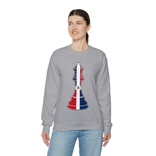 Dominican Republic Queen Flag Chess Piece DR Unisex Sweatshirt