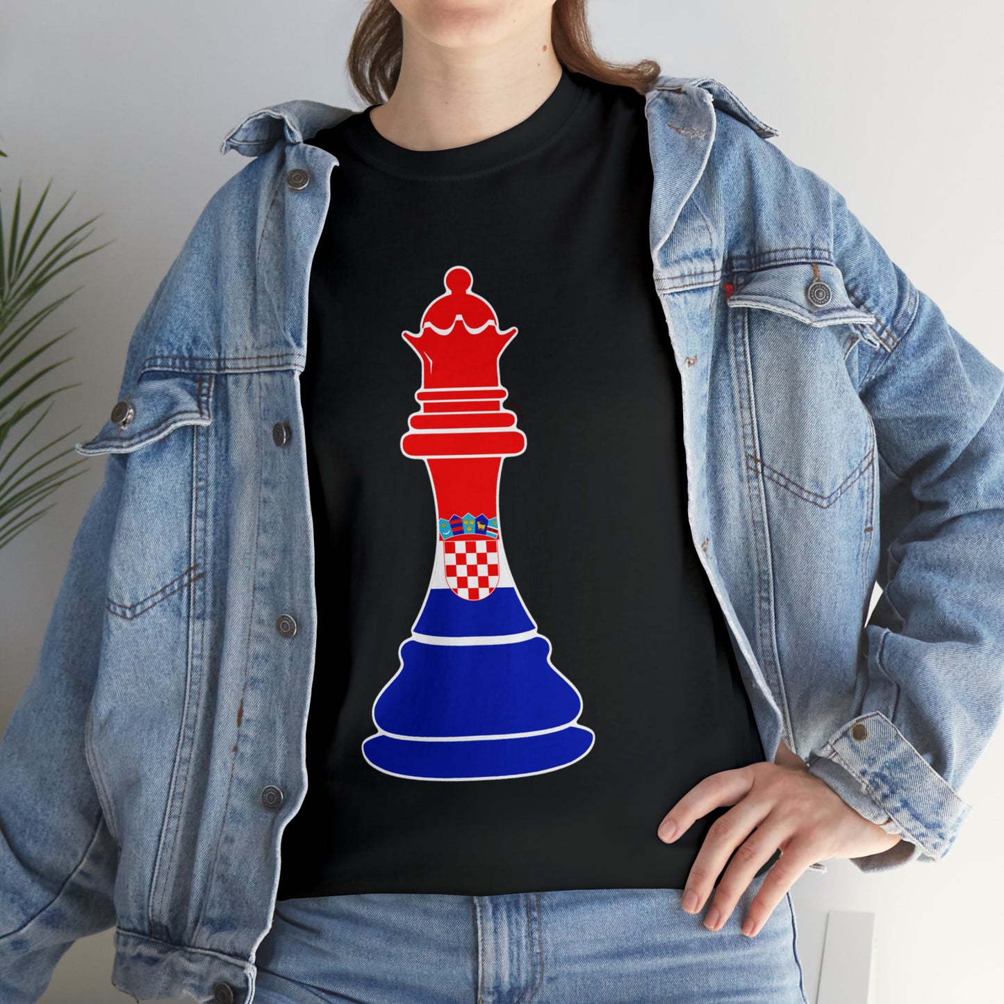 Croatian Queen Flag Chess Piece Croatia T-Shirt | Unisex Tee Shirt