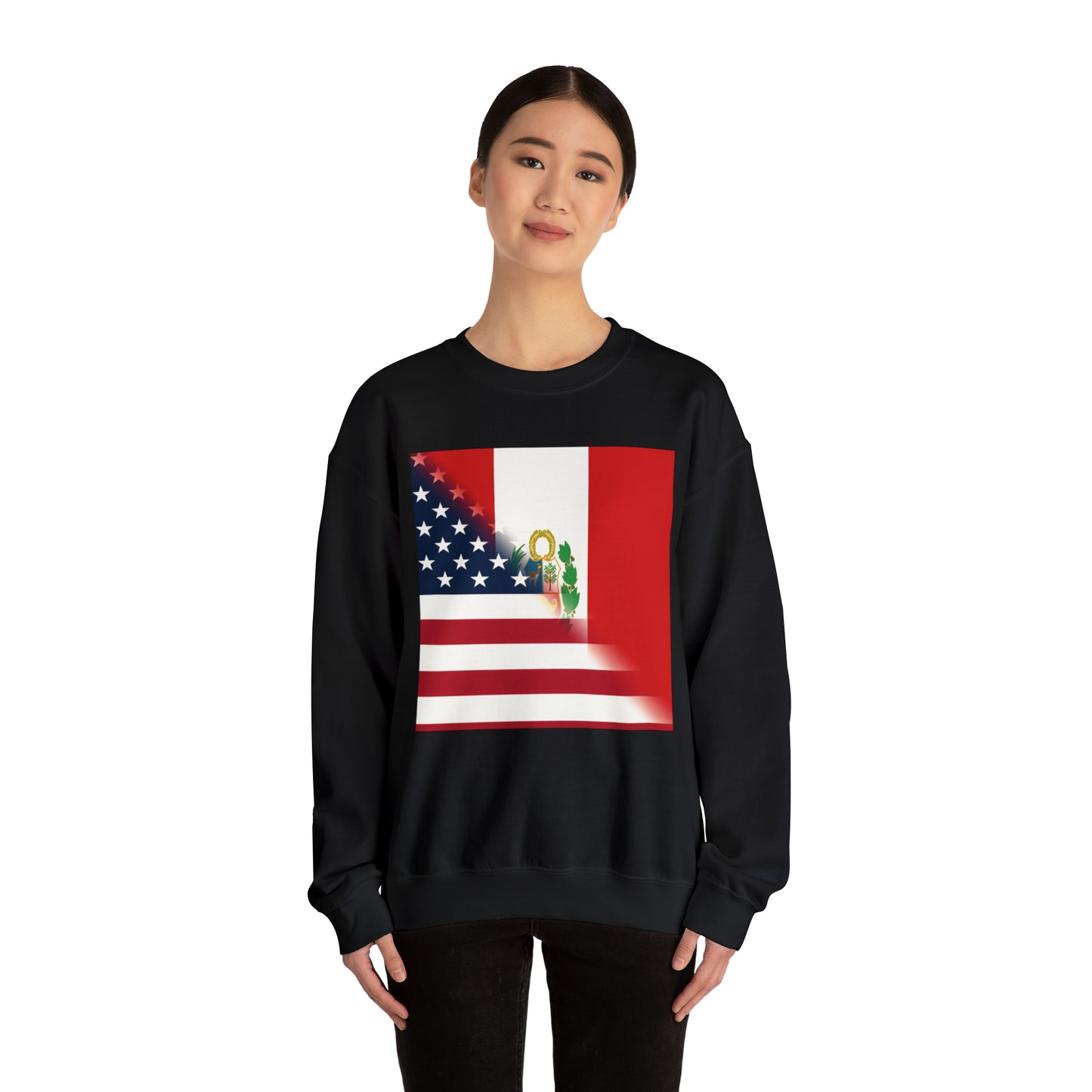 Peru America Flag | Peruvian American Flag Unisex Sweatshirt