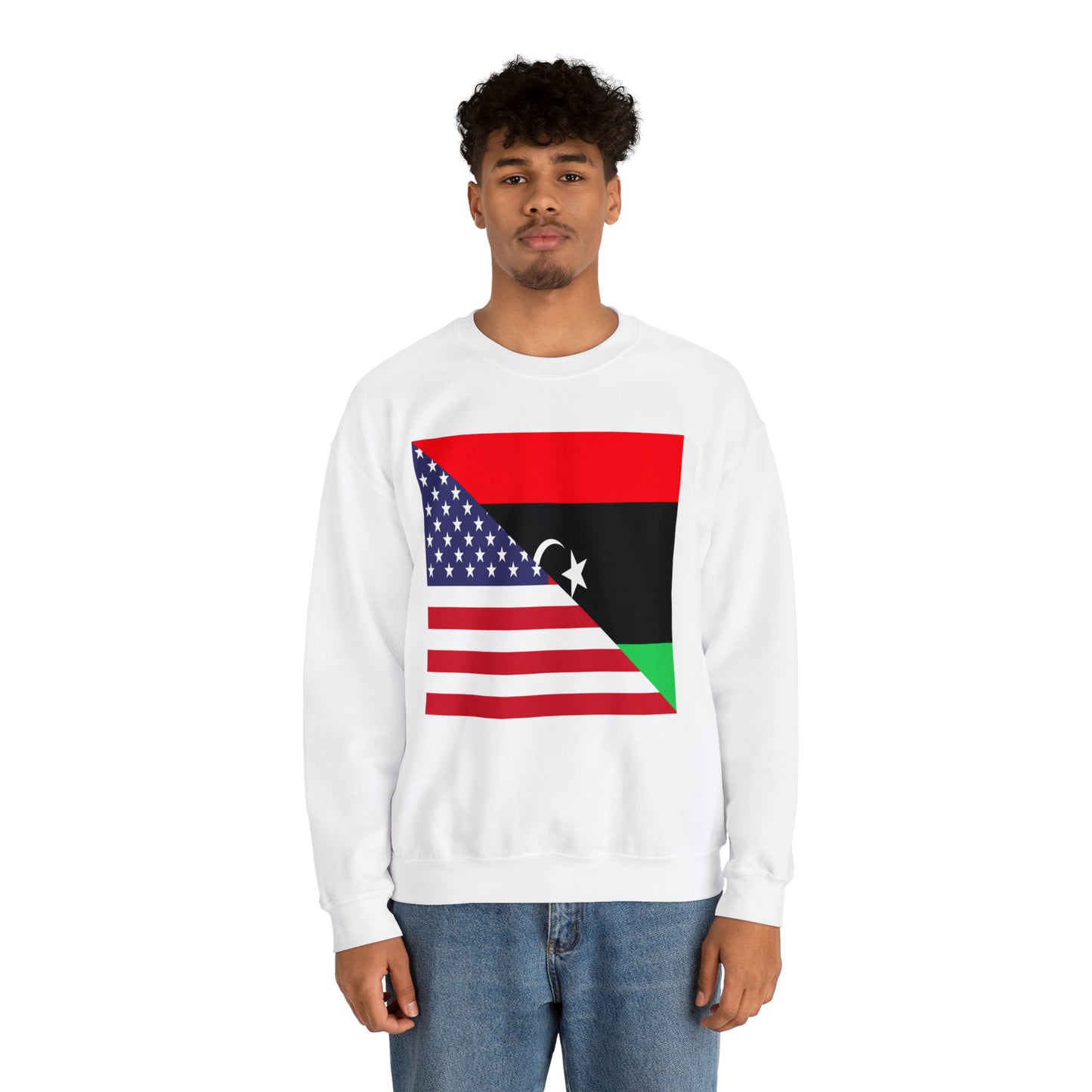 Libya American Flag Libyan USA Unisex Sweatshirt