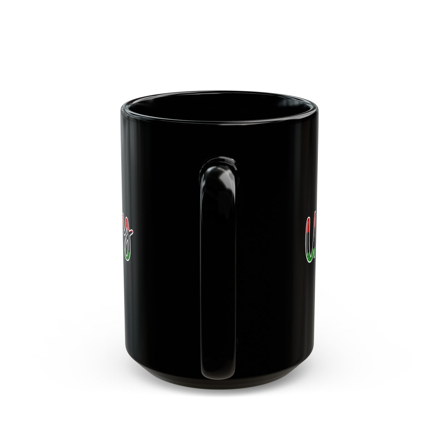 Black Queen Unity Pan African Flag Chess Piece Black Mug (11oz, 15oz)