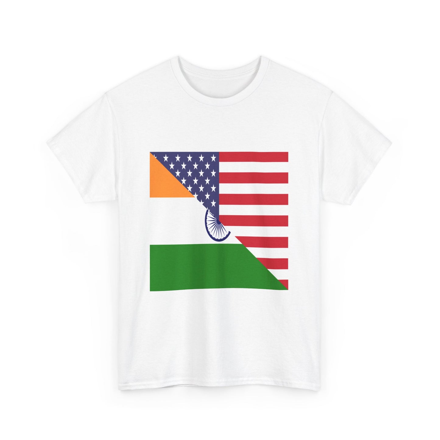 American Asian India Flag Tee Shirt | Unisex Indian USA TShirt