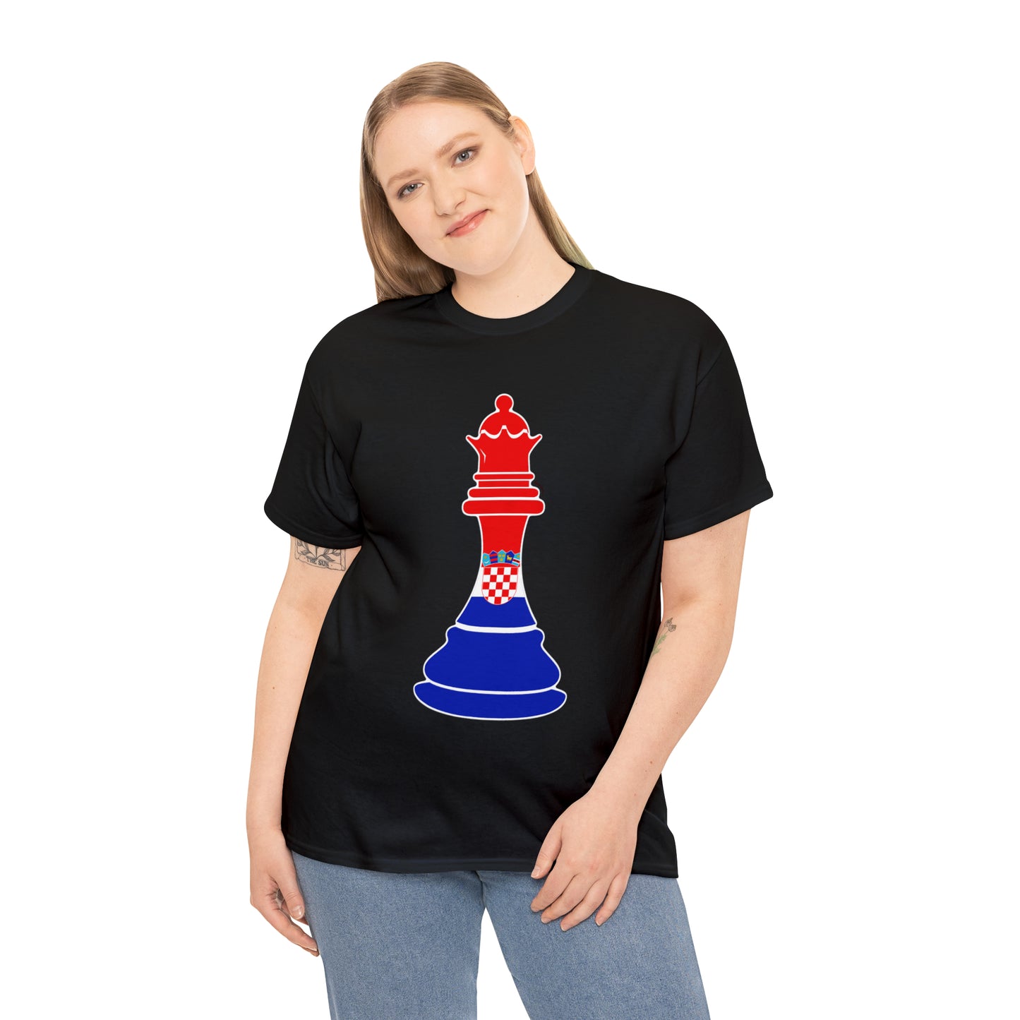 Croatian Queen Flag Chess Piece Croatia T-Shirt | Unisex Tee Shirt