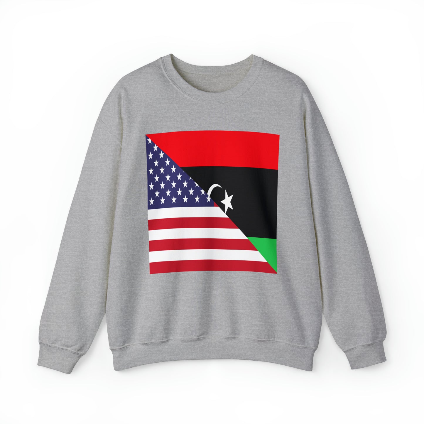 Libya American Flag Libyan USA Unisex Sweatshirt